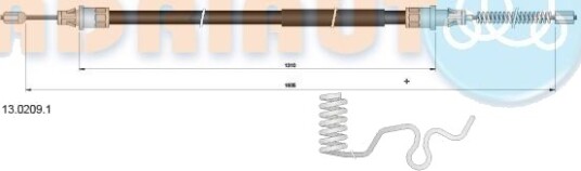 Tautrekk, håndbremse ADRIAUTO 13.0209.1