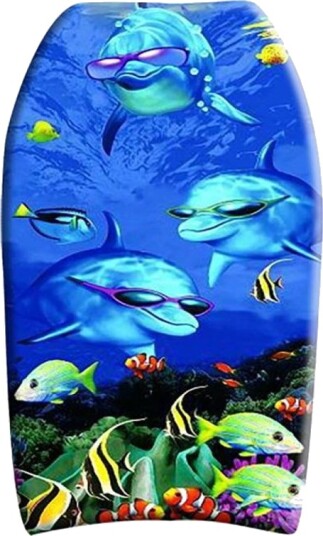 Bodyboard Surfebrett 84cm Delfiner m/ solbriller