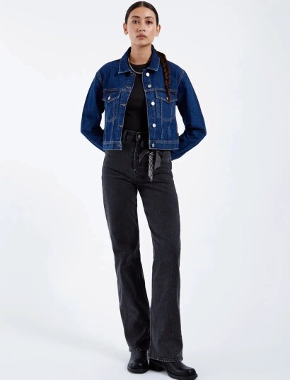 Dr Denim Echo High Straight Black 27 x 34 Dr Denim Echo High Straight Black 27 x 34