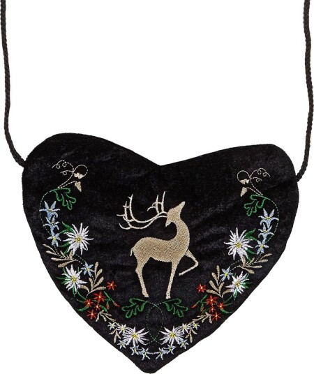 Svart Hjerteformet Oktoberfest Kostymeveske