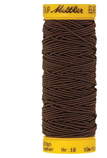 Mettler, Elasticfaden 10m Farge nr 1048 Dark Amber