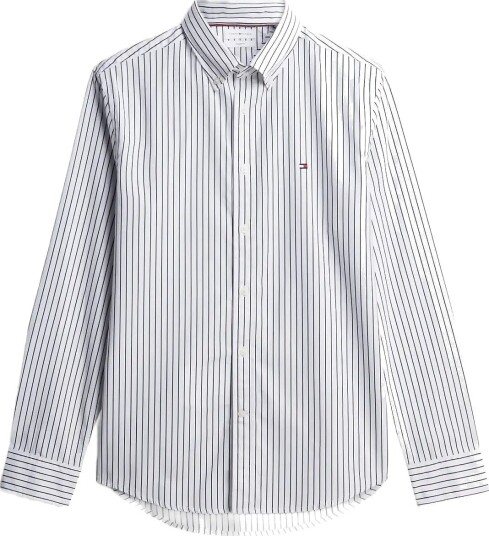 Tommy Hilfiger Flex Poplin Skjorte Hvit Stripet XL