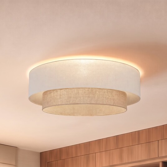 Taklampe Duolla Boho Beige Entré Stoff / Tekstil Boho 28 Beige
