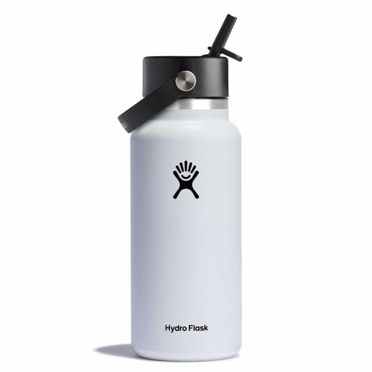 Hydro Flask 32 Oz Wide Flex Straw Cap White 0.946 L