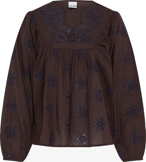 ICHI Iheisa Ls Bluse i Brun for Dame