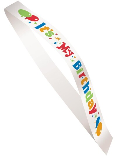 Happy Birthday   Hvitt Ordensbånd