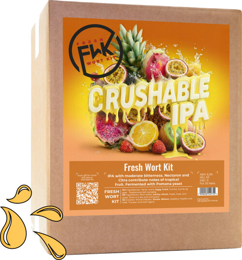 Fwk FWK Crushable IPA Fresh Wort Kit Ferdig brygget vørter til 20L øl Fwk FWK Crushable IPA Fresh Wort Kit Ferdig brygget vørter til 20L øl