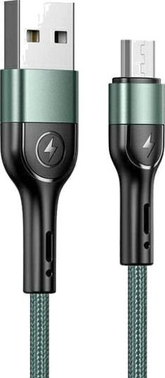 Usb-Kabel Usams Usb-A Til Microusb 1 M Grønn