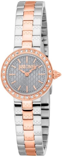 Just Cavalli Dameklokke JC1L362M0095 Glam Chic Grå/Rose gulltonet Just Cavalli Dameklokke JC1L362M0095 Glam Chic Grå/Rose gulltonet