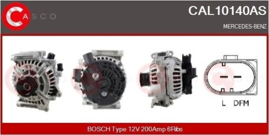 Dynamo CASCO CAL10140AS