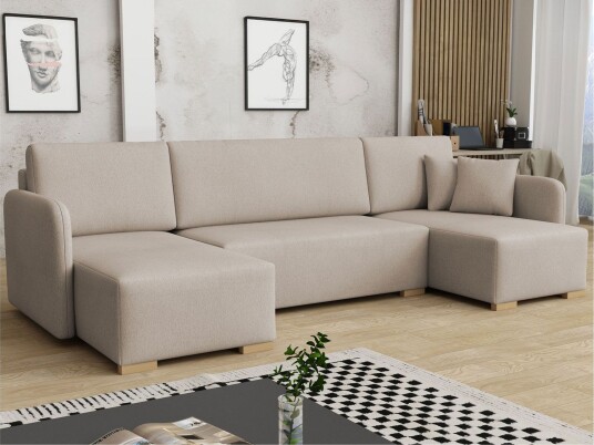 Amelus Sovesofa Dobbel Divan 4 Seter   Beige