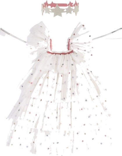 Meri Meri Kostymer Sequin Tulle Angel Meri Meri 5-6 år (110-116) Kostymer Hvit 217558-NC Meri Meri Kostymer Sequin Tulle Angel Meri Meri 5-6 år (110-116) Kostymer Hvit 217558-NC