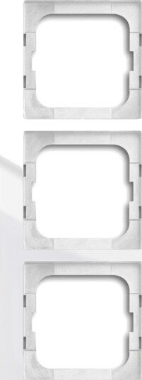 ABB Axcent Kombinasjonsramme hvit 3 rom, Strømbrytere & vegguttak