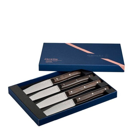 Opinel Table Bois bestikksett 4 deler Facette mørk ask Opinel Table Bois bestikksett 4 deler Facette mørk ask
