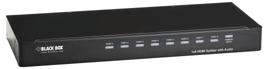 BLACK BOX 1x8 HDMI Splitter - video/lyd-splitter - 8 porter
