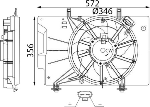 Kjølevifte MAHLE CFF 739 000S