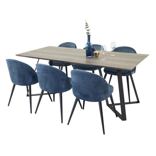 Venture Home Spisegruppe Venture Home Madde med 6 Valentina Stoler GR91000 172
