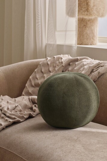 Ellos Home Ballpute Erin Ball Cushion Grønn