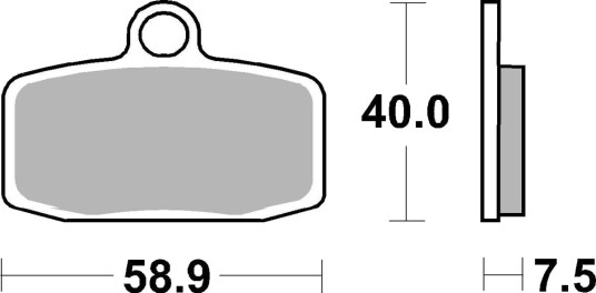 sbs 885RSI Bremseklosser