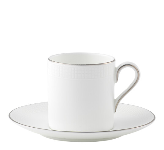 Wedgwood Blanc Sur espressokopp med skål 8 cl
