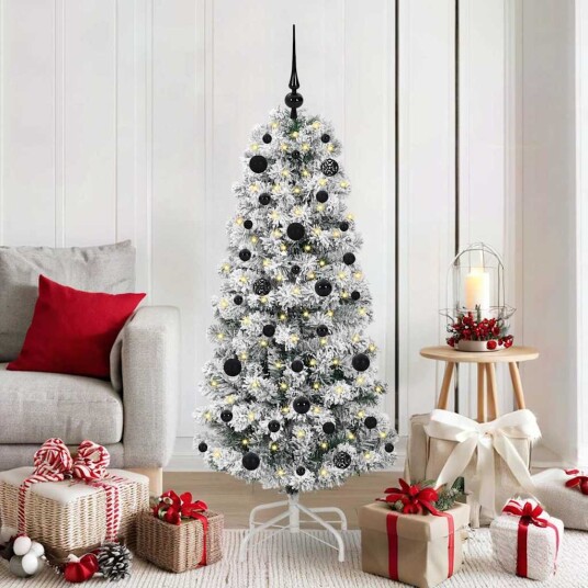  Kunstig sammensatt juletre med LED  stripelys 150 cm PVC