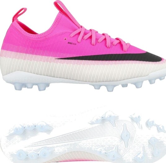 Nike Mercurial Vapor 17 Academy Ag Breakout   Hvit/svart/rosa Barn   Kunstgress (Ag) størrelse 38