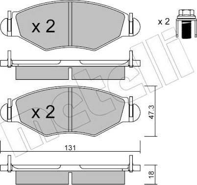 METELLI 22 0254 0 Bremseklosser