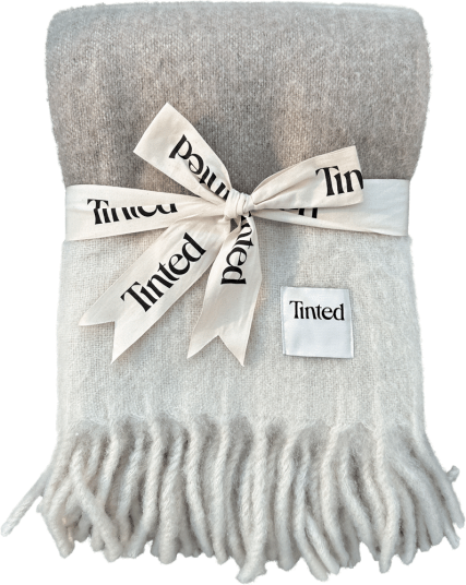 Tinted Hemple ullpledd 130x170 cm Beige-offwhite