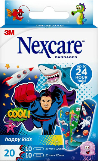 Nexcare Happy Kids Cool plaster 20 stk