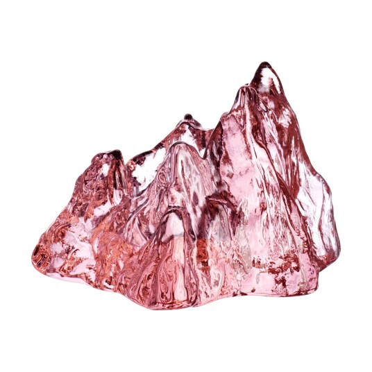 Kosta Boda The Rock Rosa Lyslykter av Glass 9,1 cm Kosta Boda The Rock Rosa Lyslykter av Glass 9,1 cm