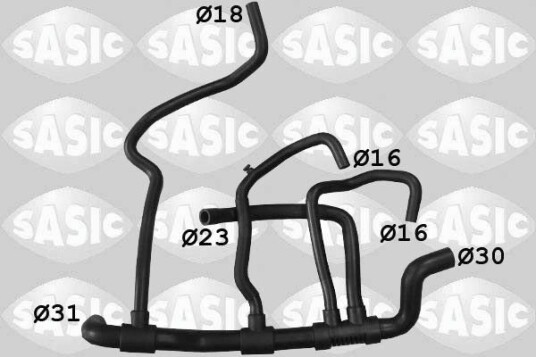 SASIC 3404140 Radiatorslange SASIC 3404140 Radiatorslange