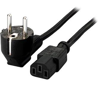 EQUIP Powerkabel 220V Sort 2 m pc-v‘g