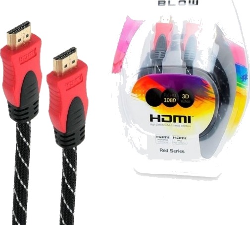 Hdmi Hdmi Premium Kabel Rett 1,0 M Red