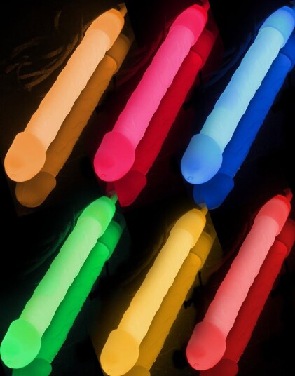 Superkul 6 stk Dick Glow Stick med Snor 15 cm Pakketilbud Superkul 6 stk Dick Glow Stick med Snor 15 cm Pakketilbud