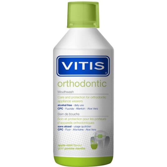 Munnvann Aloe Vera Vitis Ortodontisk 500 ml.