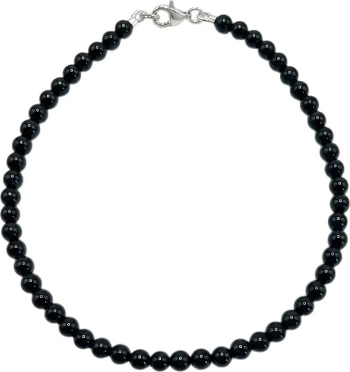 Jane Koenig Bead Anklet Onyx Black ONE SIZE