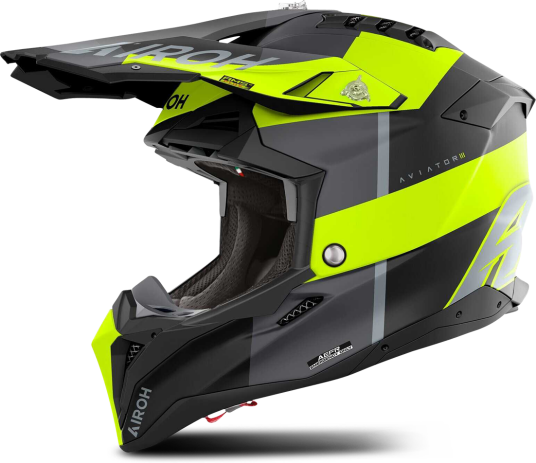 Airoh Crosshjelm Aviator 3 Monarch Mattgul Airoh Crosshjelm Aviator 3 Monarch Mattgul