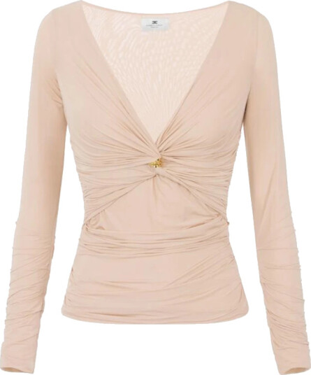 Elisabetta Franchi Dame Bluser & Skjorter Beige XL,