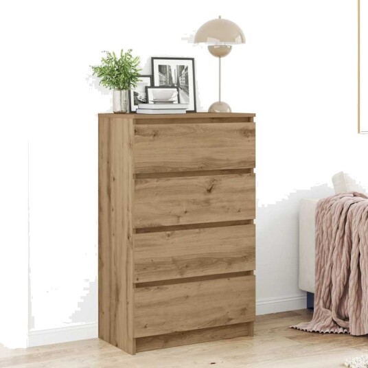 Skjenk artisan eik 60x35x98,5 cm konstruert tre