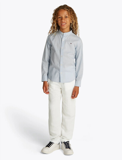 Tommy Hilfiger Relaxed Linen Viscose Pant White 140