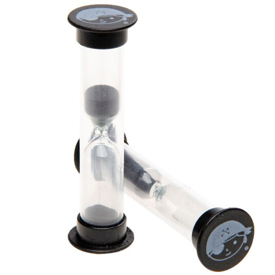 Timeglass 3 Minutes Pirate Black Timeglass 3 Minutes Pirate Black