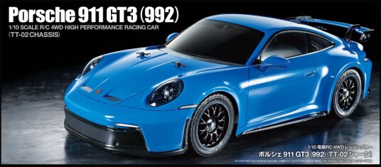 Tamyia 58712 PORSCHE 911 GT3 992 TT-02 – NO ESC Tamyia 58712 PORSCHE 911 GT3 992 TT-02 – NO ESC