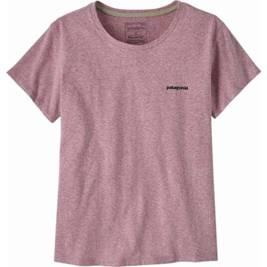 Patagonia P 6 Logo Responsibili Tee Dame Quiet Violet S