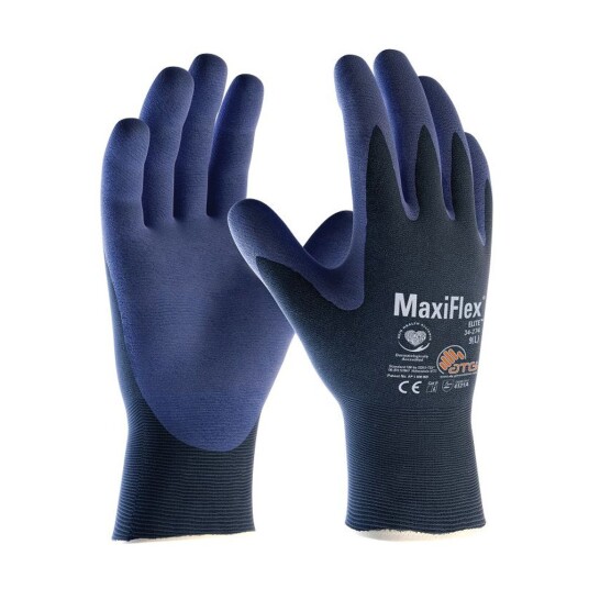 ATG MaxiFlex Marineblå Elite HT hansker, 12 par ,SBG-34-274 11