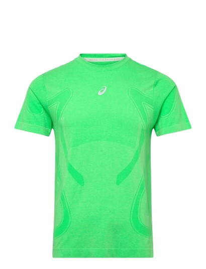 Asics Road Seamless Ss Top - Green - S Asics Road Seamless Ss Top - Green - S