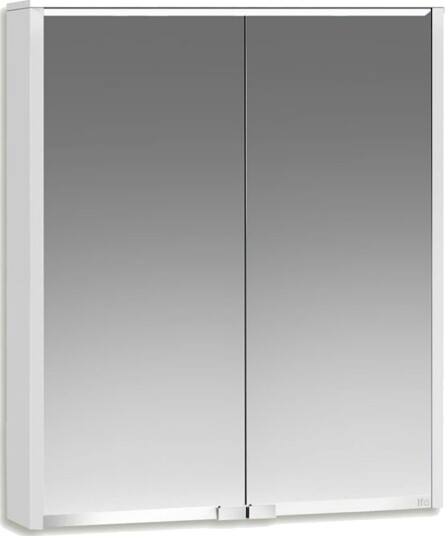 Ifö Option Bas 55 Baderomsskap hvit, med speil og belysning 550 mm