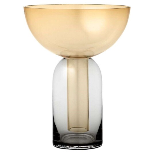 AYTM - Torus Vase Ø15 Black/Amber AYTM - Torus Vase Ø15 Black/Amber