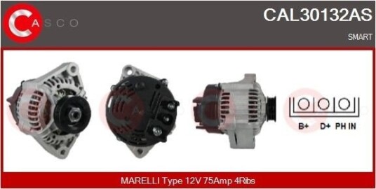 Dynamo CASCO CAL30132AS Dynamo CASCO CAL30132AS