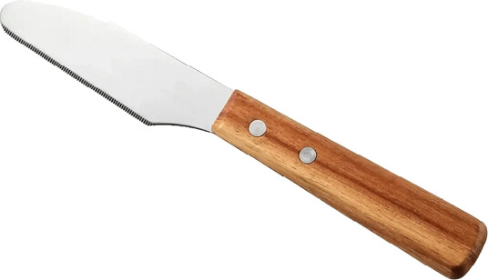 Dorre Butter Knife 22 Cm Stainless Steel Wooden Handle   Silver   3X 21.5X 1.5