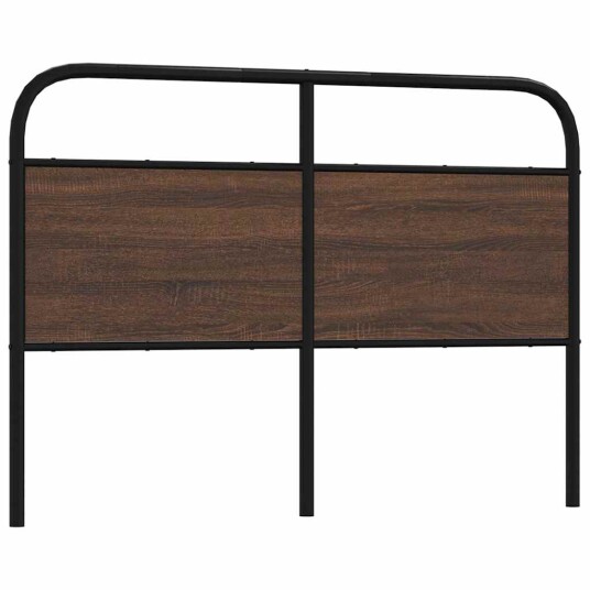 Hodegavl brun eik 120 cm stål og konstruert tre 8721158564320